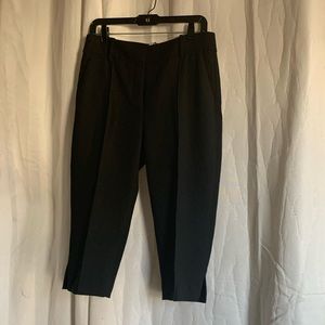 Veronica Beard Black Polyester Viscose Blend Bermuda Shorts 10